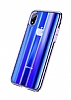 Baseus Aurora iPhone XR Mavi Rubber Klf - Resim 7