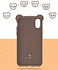 Baseus Bear iPhone XS Max Kahverengi Silikon Klf - Resim: 7