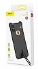 Baseus Bear iPhone X / XS Kahverengi Silikon Klf - Resim: 3