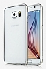 Baseus Beauty Arc Samsung i9800 Galaxy S6 Metal Bumper ereve Silver Klf - Resim: 2