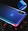 Baseus Colorful Airbag iPhone XR Ultra Koruma Mavi Silikon Klf - Resim 1