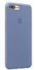 Baseus Frosting iPhone 7 Plus / 8 Plus Ultra nce Dark Blue Rubber Klf - Resim 2