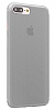 Baseus Frosting iPhone 7 Plus / 8 Plus Ultra nce effaf Siyah Rubber Klf - Resim 1