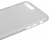 Baseus Frosting iPhone 7 Plus / 8 Plus Ultra nce effaf Beyaz Rubber Klf - Resim: 2