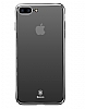 Baseus Glass iPhone 7 Plus / 8 Plus Siyah Rubber Klf - Resim: 3
