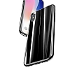 Baseus Glass Sparkling iPhone X / XS Siyah Rubber Klf - Resim: 4