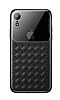 Baseus Glass Weaving iPhone XR Siyah Silikon Klf - Resim: 1