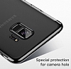 Baseus Glitter Samsung Galaxy S9 Siyah Kenarl Rubber Klf - Resim 2