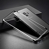 Baseus Glitter Samsung Galaxy S9 Lacivert Kenarl Rubber Klf - Resim 1