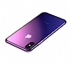 Baseus Glow iPhone X / XS effaf Siyah Silikon Klf - Resim: 2