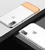 Baseus Half to Half iPhone X / XS Gold Silikon Klf - Resim: 1