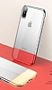 Baseus Half to Half iPhone X / XS Gold Silikon Klf - Resim: 2