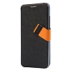 Baseus HTC One Mini Faith Kapakl Siyah Deri Klf - Resim 13