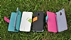 Baseus HTC One Mini Faith Kapakl Siyah Deri Klf - Resim 1