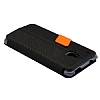 Baseus HTC One Mini Faith Kapakl Siyah Deri Klf - Resim 10