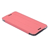 Baseus HTC One Mini Folio Standl nce Yan Kapakl Pembe Klf - Resim 8