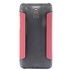 Baseus HTC One Mini Folio Standl nce Yan Kapakl Pembe Klf - Resim: 9