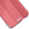 Baseus HTC One Mini Folio Standl nce Yan Kapakl Pembe Klf - Resim 2