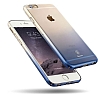 Baseus iPhone 6 Plus / 6S Plus Gradient Mavi Rubber Klf - Resim 4