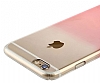 Baseus iPhone 6 Plus / 6S Plus Gradient Pembe Rubber Klf - Resim 1