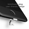 Baseus iPhone 7 / 8 Wireless arj zellikli Siyah Rubber Klf - Resim 1