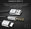Baseus L34 Ligtning Girili USB Siyah Aux arj Kablosu 1.20m - Resim 5