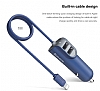 Baseus Lightning ift USB Girili Beyaz Ara arj - Resim 3