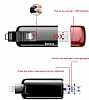 Baseus Red Obsidian Z1 Lightning / Micro USB Flash Bellek 32 GB - Resim 13