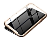 Baseus Magnetite Hardware iPhone X / XS 360 Derece Koruma Cam Gold Klf - Resim: 2