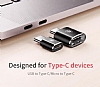 Baseus Micro USB Giriini USB Type-C Girie Dntrc Adaptr - Resim: 4
