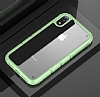 Baseus Panzer iPhone XR Yeil Silikon Kenarl Ultra Koruma Klf - Resim: 6