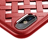 Baseus Paper Cut Case iPhone X / XS Krmz Silikon Klf - Resim: 3