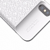 Baseus Plaid iPhone X / XS 3500 mAh Bataryal Beyaz Klf - Resim 6