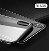 Baseus See-Through iPhone XS Max Siyah Silikon Kenarl Cam Klf - Resim 1
