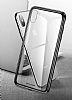 Baseus See-Through iPhone XS Max Siyah Silikon Kenarl Cam Klf - Resim: 5