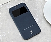 Baseus Simple iPhone 7 Plus Pencereli Manyetik Kapakl Lacivert Deri Klf - Resim 7