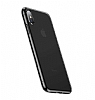 Baseus Simplicity Basic iPhone XS Max effaf Siyah Silikon Klf - Resim: 3
