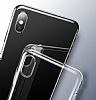 Baseus Simplicity Basic iPhone X / XS effaf Siyah Silikon Klf - Resim 2