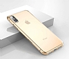 Baseus Simplicity Basic iPhone X / XS effaf Gold Silikon Klf - Resim 3