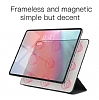 Baseus Simplisim Y-Type iPad Pro 11 Kapakl Lacivert Deri Klf - Resim 6
