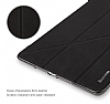 Baseus Simplism Y-Type iPad 9.7 Standl Siyah Deri Klf - Resim 2