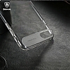 Baseus Sky iPhone 7 Plus / 8 Plus effaf Lacivert Rubber Klf - Resim 2