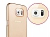 Baseus Sky Samsung i9800 Galaxy S6 effaf Gold Rubber Klf - Resim: 4