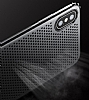 Baseus Small Hole iPhone X / XS Silikon Kenarl Siyah Rubber Klf - Resim: 2