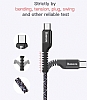 Baseus USB Type-C Krlmayan Dayankl Krmz Data Kablosu 1m - Resim: 5