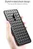 Baseus Weaving Samsung Galaxy S9 Hasr Desenli Lacivert Silikon Klf - Resim: 7