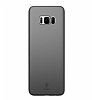 Baseus Wing Samsung Galaxy S8 Plus Ultra nce effaf Siyah Rubber Klf - Resim 1