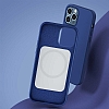 Benks iPhone 12 Pro Max 6.7 in Magsafe zellikli Lansman Mavi Klf - Resim: 6