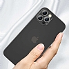 Benks Lollipop iPhone 12 Pro Max 6.7 in Siyah nce Rubber Klf - Resim 4