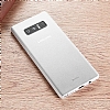 Benks Lollipop Samsung Galaxy Note 8 Ultra nce effaf Beyaz Rubber Klf - Resim: 2